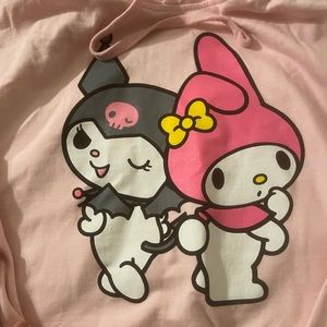 Kuromi and my melody hoodie